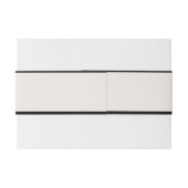 Elegant Classy Black and Ivory Wedding Uitnodigingen Wikkel (Achterkant Voorbeeld)