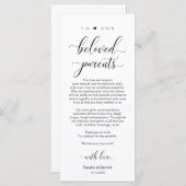 Elegant Classy Black, plaats instellen Dank je kaa Programmakaart (Voorkant / Achterkant)