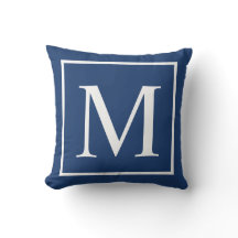 Elegant Classy Blue past monogram aan