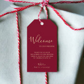 Elegant Classy Burgundy Gold Modern Chic Wedding Cadeaulabel