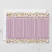 Elegant  Classy Chic Lijst Formele bruiloft Kaart (Achterkant)