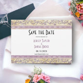 Elegant  Classy Chic Lijst Formele bruiloft Save The Date
