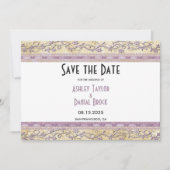 Elegant Classy Chic Lijst Formele bruiloft Save The Date (Voorkant)