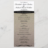 Elegant Classy Damask Programmakaart (Voorkant)