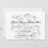 Elegant Classy Dogwood Flower Wedding Kaart (Voorkant)