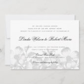Elegant Classy Dogwood Flower Wedding Kaart (Voorkant)