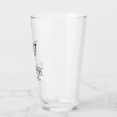 Elegant Classy Family Monogram Naam Glas (Links)