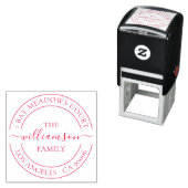 Elegant Classy Family Name Return-adres Zelfinktende Stempel (In situ)