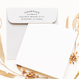 Elegant Classy Family Return - Aangepast adres Rubberstempel