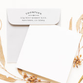 Elegant Classy Family Return - Aangepast adres Rubberstempel