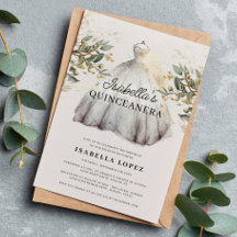 Elegant Classy Floral & Princess Dress Quinceanera