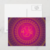 Elegant Classy Ganesh/ Indian God Briefkaart (Voorkant / Achterkant)