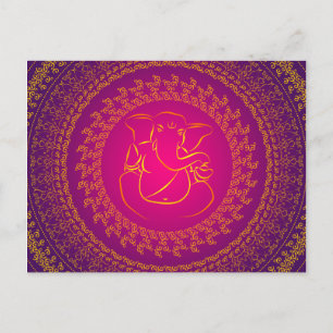 Elegant Classy Ganesh/ Indian God Briefkaart