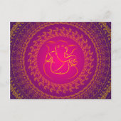 Elegant Classy Ganesh/ Indian God Briefkaart (Voorkant)