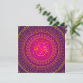 Elegant Classy Ganesh Indian Wedding Invitation Kaart (Staand voorkant)