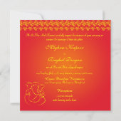 Elegant Classy Ganesh Indian Wedding Invitation Kaart (Achterkant)