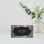 Elegant Classy Glitzy Bling Visitekaartjes (Staand voorkant)