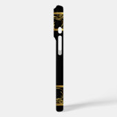 Elegant Classy Gold Black Naam diamantjuweel Case-Mate iPhone Case (Achterkant / Links)