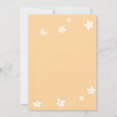 Elegant Classy Gold Cross Floral Religieuze Baptis Kaart (Achterkant)