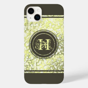 Elegant Classy Gold Foil Dark Taupe Brown Case-Mate iPhone 14 Plus Hoesje