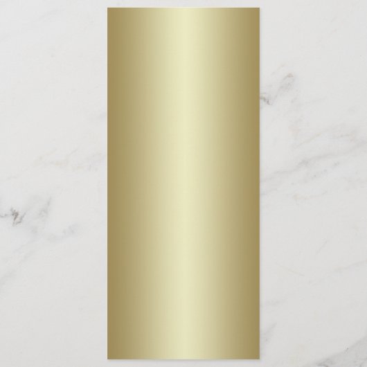 Elegant Classy Gold-menukaart Menu (Achterkant)