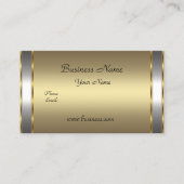 Elegant Classy Goud Brons zilver Visitekaartje (Voorkant)