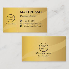 Elegant Classy Gouden Professioneel Modern Gouden Visitekaartje