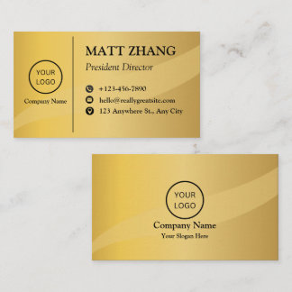 Elegant Classy Gouden Professioneel Modern Gouden Visitekaartje