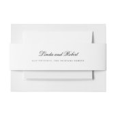 Elegant Classy  Invitation Belly Band Uitnodigingen Wikkel (Voorkant Voorbeeld)