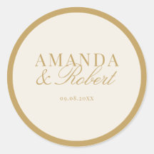 Elegant Classy Ivory and Gold Wedding