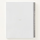 Elegant Classy Ivory Lijst Gift List Notitieboek (Achterkant)