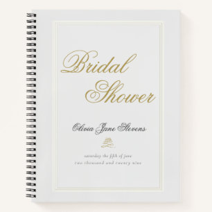 Elegant Classy Ivory Lijst Gift List Notitieboek