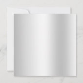 Elegant Classy Mannelijk Zwart & Zilver Verjaardag Kaart (Achterkant)