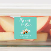 Elegant Classy Meant to be Cute Wedding Favor Labels (Aangebracht)