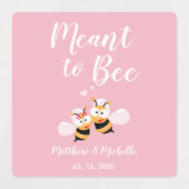 Elegant Classy Meant to be Cute Wedding Favor Labels (Design 2)