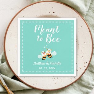 Elegant Classy Mint om een trouwerij te worden Servet