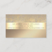 Elegant Classy Modern, Faux Gold Visitekaartje (Achterkant)