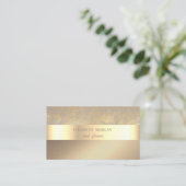 Elegant Classy Modern, Faux Gold Visitekaartje (Staand voorkant)