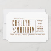 Elegant Classy Modern Rehearsal Dinner Invite Kaart (Voorkant)