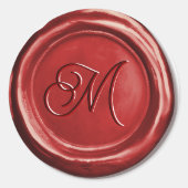 Elegant Classy  Monogram Wax Seal Stickers (Voorkant)