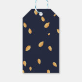 Elegant Classy Navy Geometric dank u Cadeaulabel (Achterkant)