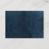 Elegant Classy Navy Seashell Beach Wedding Escort Plaatskaartje (Achterkant)