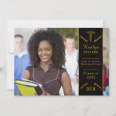 Elegant Classy Nursing | Afstuderen Medische Schoo Kaart (Voorkant)