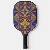 Elegant Classy Paars Gold Pattern Uniek Stijlvol Pickleball Paddle (Voorkant)