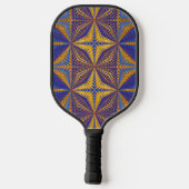 Elegant Classy Paars Gold Pattern Uniek Stijlvol Pickleball Paddle (Achterkant)