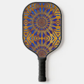 Elegant Classy Paars Gold Pattern Uniek Stijlvol Pickleball Paddle (Voorkant)