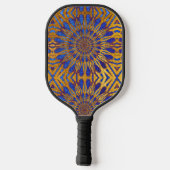 Elegant Classy Paars Gold Pattern Uniek Stijlvol Pickleball Paddle (Achterkant)