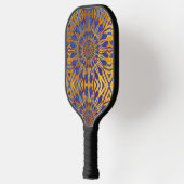 Elegant Classy Paars Gold Pattern Uniek Stijlvol Pickleball Paddle (Links)