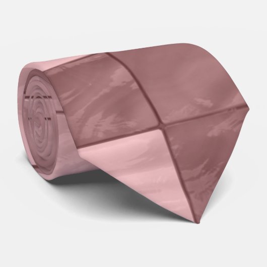 Elegant Classy Paars Metallic Tile Patroon Stropdas (Opgerold)
