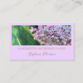 Elegant Classy Paarse Lila aangepaste foto tuinier Visitekaartje (Voorkant)